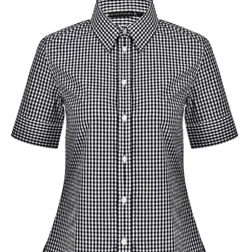 Picture of Winning Spirit, Ladies Gingham Check S/S Shirt